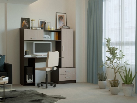 Компьютерный Стол Стайл №7 (Ш-1534 x Г-570 x В-1600 мм)/Разные Цвета