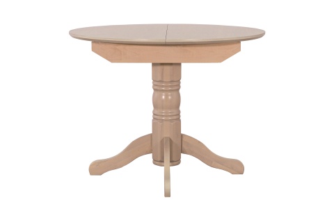 Стол раздвижной с круглой крышкой выбеленная береза