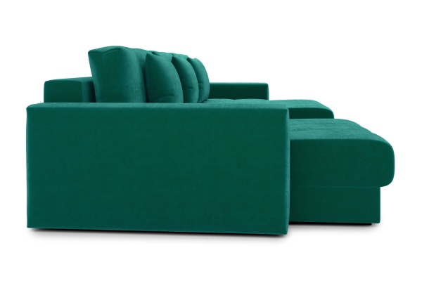 Диван п-образный тик-так Монарх М1О2 изумрудный